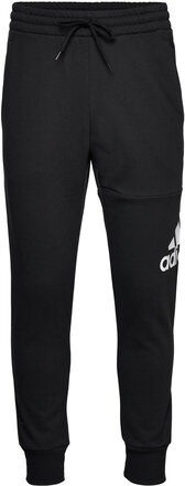 Essentials French Terry Tapered Cuff Logo Pants Sport Sweatpants Black Adidas Sportswear