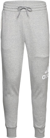 Essentials French Terry Tapered Cuff Logo Pants Sport Sweatpants Grey Adidas Sportswear