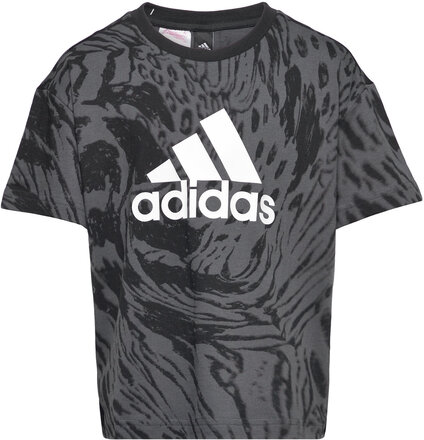 Future Icons Hybrid Animal Print Cotton Regular T-Shirt Sport T-Kortærmet Skjorte Multi/patterned Adidas Sportswear