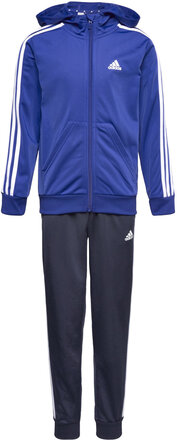 Lk 3S Shiny Ts Sport Tracksuits Blue Adidas Sportswear