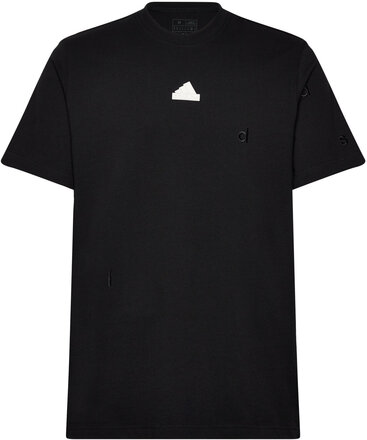 Bl Sj T Q1 Sport T-Kortærmet Skjorte Black Adidas Sportswear