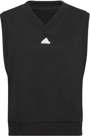 W Bluv Q1 Vest Sport T-shirts & Tops Sleeveless Black Adidas Sportswear