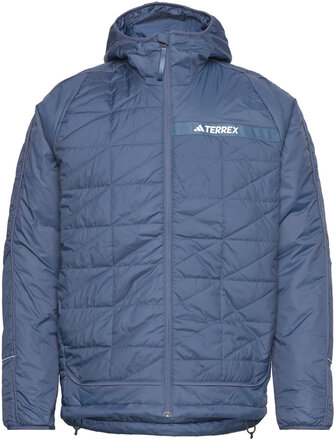 Terrex Multi Insulation Hooded Jacket Sport Jackets Quilted Jackets Blue Adidas Terrex