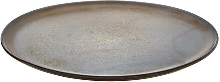 Raw Metallic Brown - Dinner Plate Home Tableware Plates Dinner Plates Brown Aida