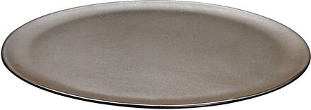 Raw Metallic Brown - Round Dish Home Tableware Plates Dinner Plates Black Aida