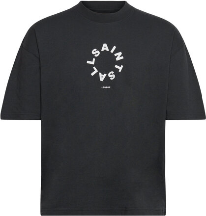 Tierra Ss Crew T-shirts Short-sleeved Svart AllSaints*Betinget Tilbud