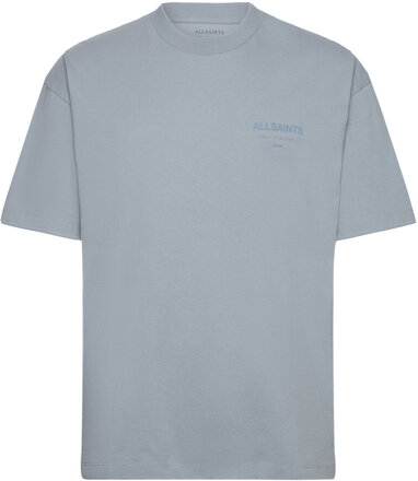 Underground Ss Crew Tops T-shirts Short-sleeved Blue AllSaints
