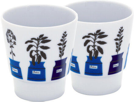 Persons Spice Cabinet Mug, 2-Pack Home Tableware Cups & Mugs Coffee Cups Blå Almedahls*Betinget Tilbud