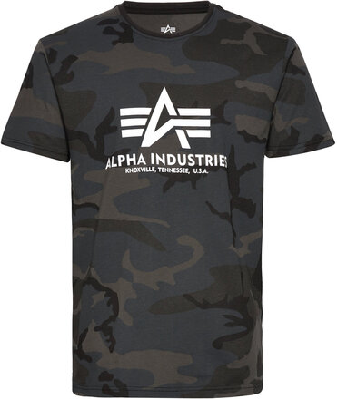 Basic T-Shirt Camo Designers T-Kortærmet Skjorte Black Alpha Industries