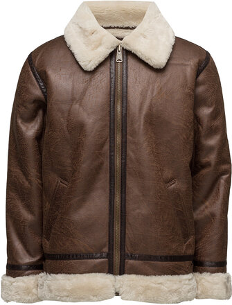 B3 Fl Designers Jackets Leather Brown Alpha Industries