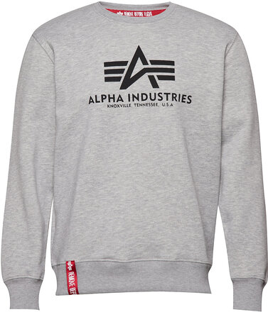 Basic Sweater Designers Sweatshirts & Hoodies Sweatshirts Grey Alpha Industries