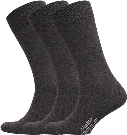 True Ankle Sock Underwear Socks Regular Socks Grå Amanda Christensen*Betinget Tilbud
