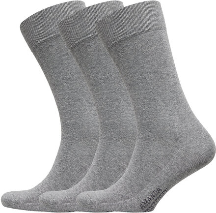 True Ankle Sock Underwear Socks Regular Socks Grå Amanda Christensen*Betinget Tilbud