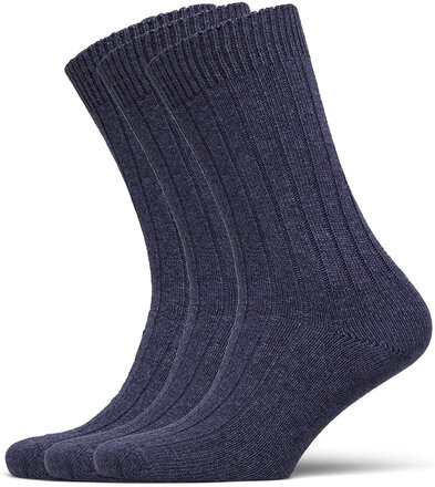 Supreme Sock 3-Pack Underwear Socks Regular Socks Blå Amanda Christensen*Betinget Tilbud