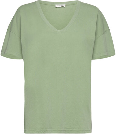 Devon Tops T-shirts & Tops Short-sleeved Green American Vintage