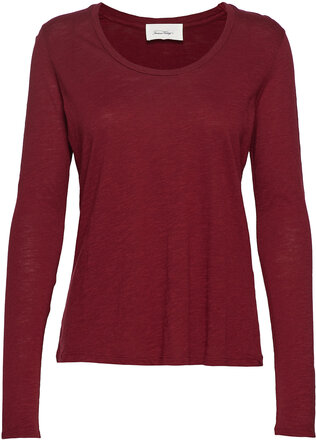 Jacksonville T-shirts & Tops Long-sleeved Rød American Vintage*Betinget Tilbud