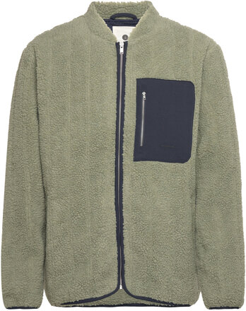 Akbastian Quilt Jacket Tops Sweatshirts & Hoodies Fleeces & Midlayers Khaki Green Anerkjendt