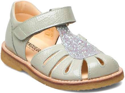 Sandals - Flat - Closed Toe - Shoes Summer Shoes Sandals Sølv ANGULUS*Betinget Tilbud