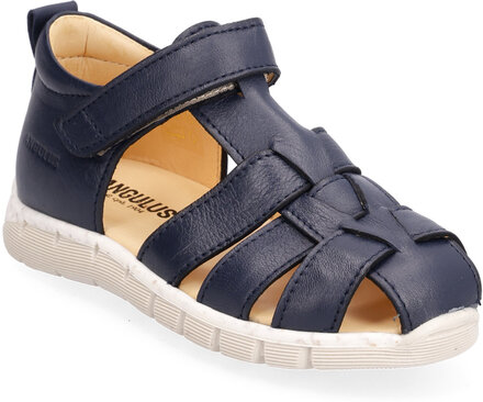 Sandals - Flat - Closed Toe - Shoes Summer Shoes Sandals Blå ANGULUS*Betinget Tilbud