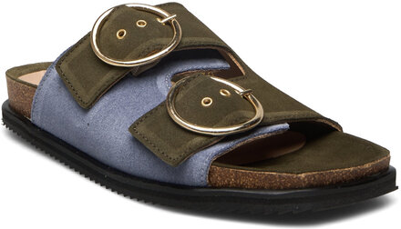 Sandals - Flat - Open Toe - Op Flade Sandaler Blue ANGULUS