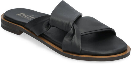 Asymetric Flat Designers Sandals Flat Black Apair
