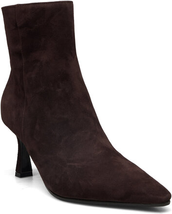 High Heel Stilletto Bootie Shoes Boots Ankle Boots Ankle Boots With Heel Brown Apair