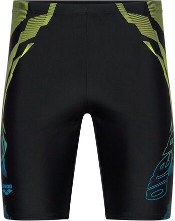 Men's Arena Gleam Swim Jammer Black Badeshorts Black Arena