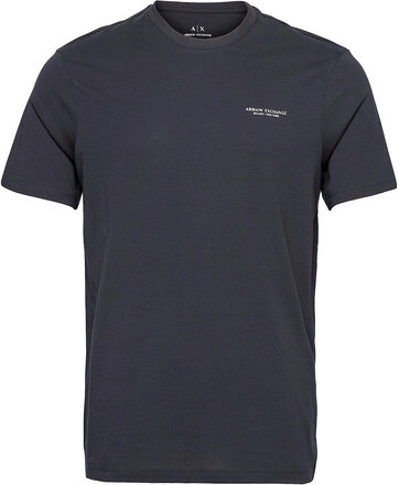 T-Shirt T-shirts Short-sleeved Blå Armani Exchange*Betinget Tilbud