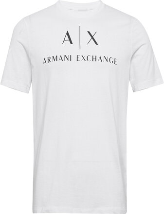 T-Shirt T-shirts Short-sleeved Hvit Armani Exchange*Betinget Tilbud