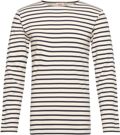 Breton Striped Shirt Héritage T-shirts Long-sleeved Brun Armor Lux*Betinget Tilbud
