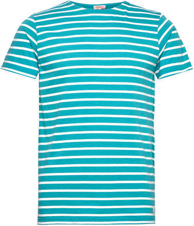 Breton Striped Shirt Héritage Tops T-Kortærmet Skjorte Blue Armor Lux