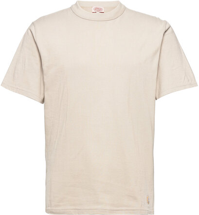 Basic T-Shirt Héritage T-shirts Short-sleeved Beige Armor Lux*Betinget Tilbud