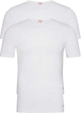 Pack Of 2 T-Shirts Héritage Tops T-Kortærmet Skjorte White Armor Lux