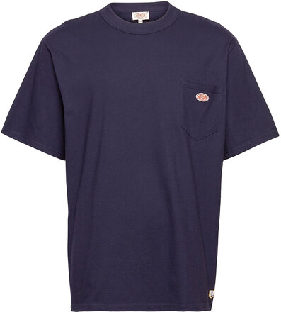 Basic Pocket T-Shirt "Callac" T-shirts Short-sleeved Blå Armor Lux*Betinget Tilbud