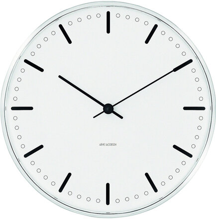 City Hall Vægur Ø29 Cm Home Decoration Watches Wall Clocks White Arne Jacobsen Clocks