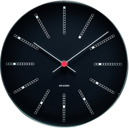 Bankers Vægur Ø29 Cm Home Decoration Watches Wall Clocks Black Arne Jacobsen Clocks