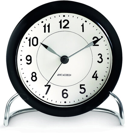 Station Bordur Ø11 Cm Home Decoration Watches Alarm Clocks Black Arne Jacobsen Clocks