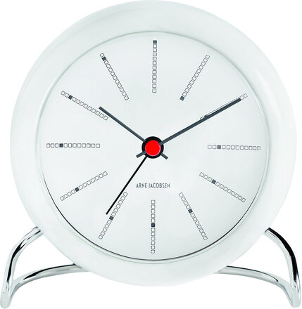 Bankers Bordur Ø11 Cm Home Decoration Watches Alarm Clocks White Arne Jacobsen Clocks