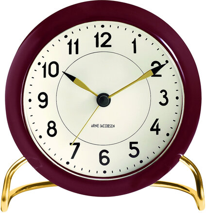 Station Bordur Ø11 Cm Home Decoration Watches Alarm Clocks Purple Arne Jacobsen Clocks