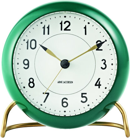 Station Bordur Ø11 Cm Home Decoration Watches Alarm Clocks Green Arne Jacobsen Clocks