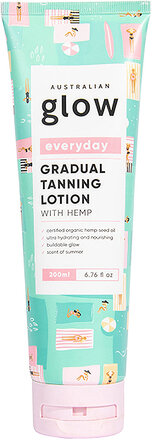 Gradual Tanning Lotion Beauty WOMEN Skin Care Sun Products Self Tanners Lotions Brun Australian Glow*Betinget Tilbud