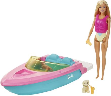 Doll And Boat Toys Dolls & Accessories Dolls Multi/patterned Barbie
