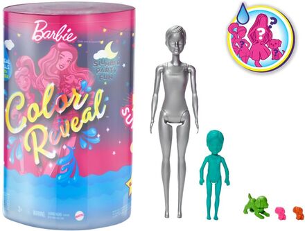 Color Reveal Slumber Party Fun Set Toys Dolls & Accessories Dolls Multi/mønstret Barbie*Betinget Tilbud