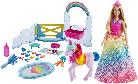 Dreamtopia Doll And Unicorn Toys Dolls & Accessories Dolls Multi/patterned Barbie