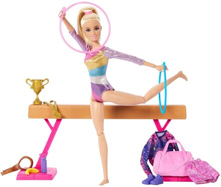 Gymnastics Playset Toys Dolls & Accessories Dolls Multi/patterned Barbie