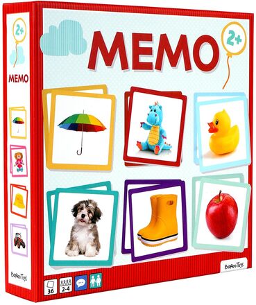 My First Memo With Pictures Toys Puzzles And Games Games Memory Multi/patterned Barbo Toys