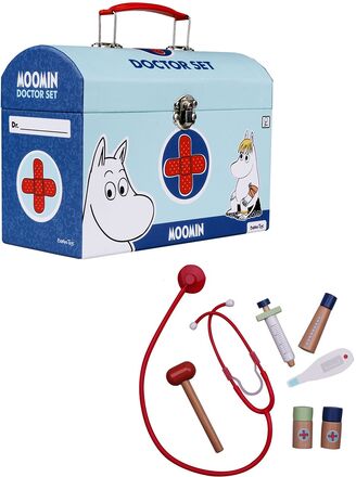 Moomin Doctor Set In Carry Box Toys Role Play Kids Doctor Kit Multi/mønstret MUMIN*Betinget Tilbud