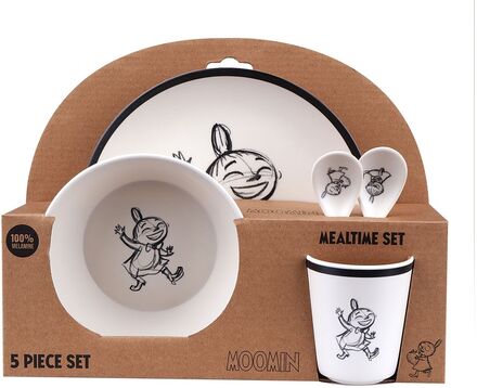 Moomin Little My Tableware 5 Pcs Set Home Meal Time Dinner Sets Pink MUMIN