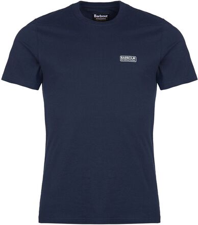 B.intl Small Logo Tee Designers T-shirts Short-sleeved Navy Barbour