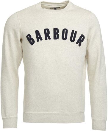 Barbour Prep Logo Crew Tops Sweatshirts & Hoodies Sweatshirts Grey Barbour